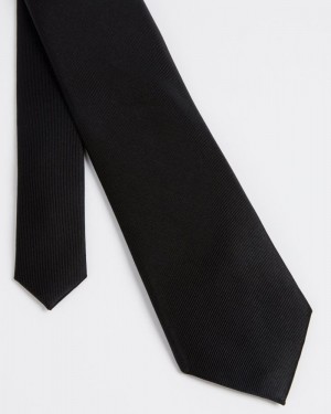 Black Ted Baker Blula Twill Silk Tie Suits | MHCTZWF-86