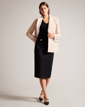 Black Ted Baker Eliziah Pencil Skirt Skirts | ZTXGOQV-59