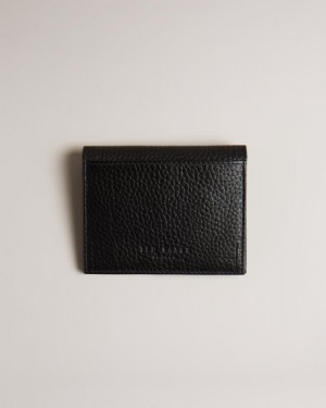 Black Ted Baker Pannal Colour Panel Card Holder Wallets & Cardholders | TGPKEVW-75