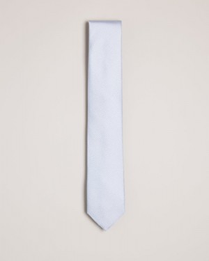 Blue Ted Baker Phillo Textured Tie Ties & Bowties | IUFHDJO-78