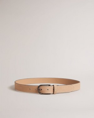 Brown Ted Baker Grisham Leather Belt Belts | SPGQFKA-07