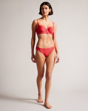 Coral Ted Baker Shanees Bikini Bottom Swimwear & Beachwear | GQTODRJ-97