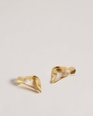 Gold Colour Ted Baker Monnroe Infinity Heart Stud Earrings Jewellery | MGCDPAL-73