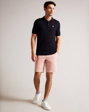 Medium Pink Ted Baker Ashfrd Chino Shorts Shorts | ATYXUNZ-39