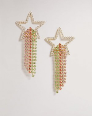 Multicoloured Ted Baker Stel Star cascade drop earring Jewellery | DMAQRSO-67