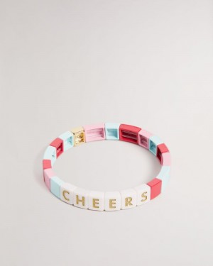 Multicoloured Ted Baker Winii Cheers beaded bracelet Jewellery | OBUNIMT-86