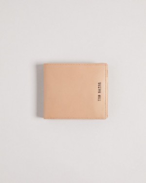 Natural Ted Baker Sammed Folded Leather Wallet Wallets & Cardholders | QZYGINA-58