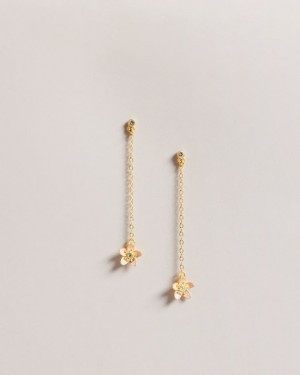Pale Pink Ted Baker Bayylor Blossom Drop Earrings Jewellery | LIRWEFG-58