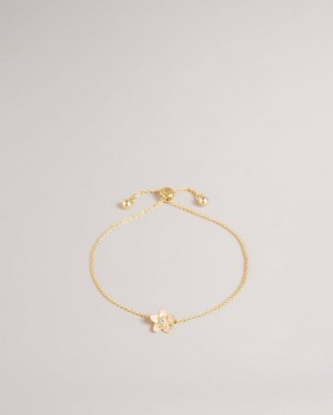 Pale Pink Ted Baker Braidn Blossom Bracelet Jewellery | DZIJECK-28