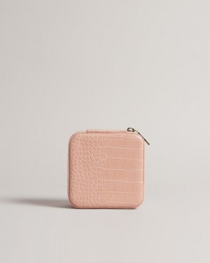 Pale Pink Ted Baker Hazelli Jewellery Case Jewellery | LWNRDZM-49