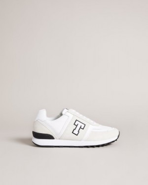 White Ted Baker Telvi Retro Runner Trainer Trainers | CBWVYPA-60