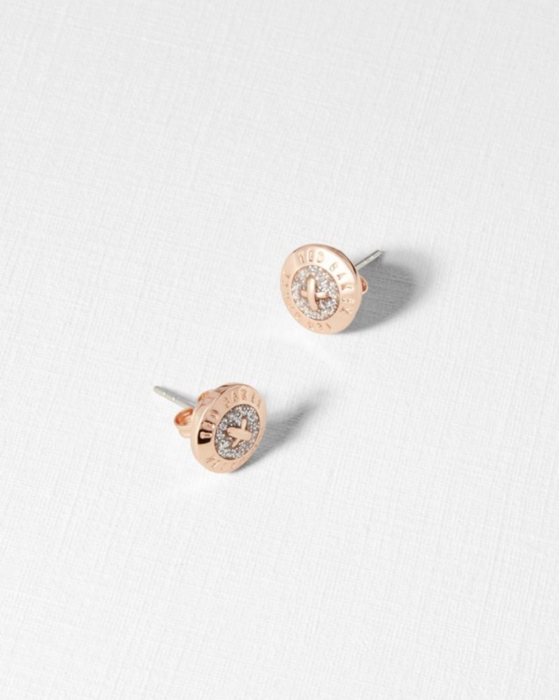 Assorted Ted Baker Eisley Enamel Button Stud Earrings Jewellery | GLUPQCX-25