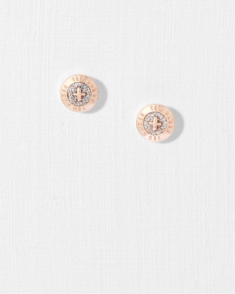 Assorted Ted Baker Eisley Enamel Button Stud Earrings Jewellery | GLUPQCX-25