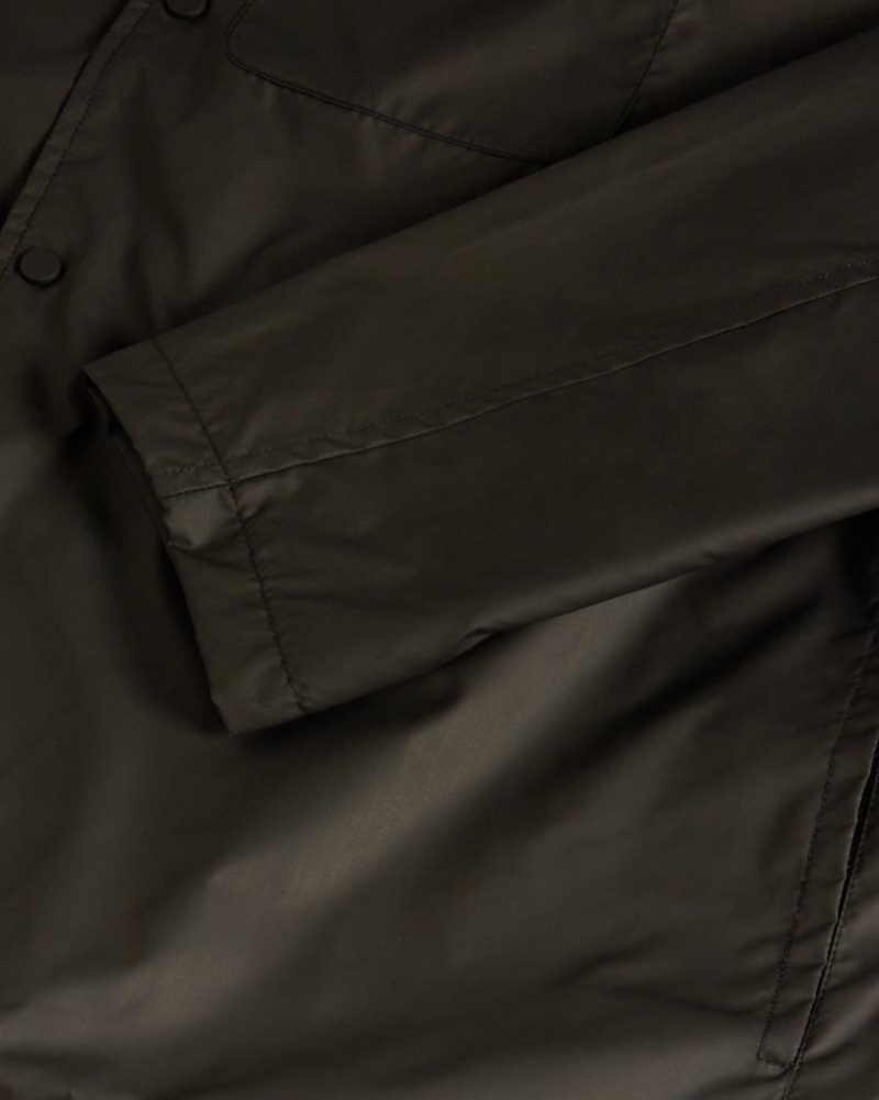 Black-Grey Ted Baker Iacchus MIB Coach Jacket Coats & Jackets | EMTKUAV-61