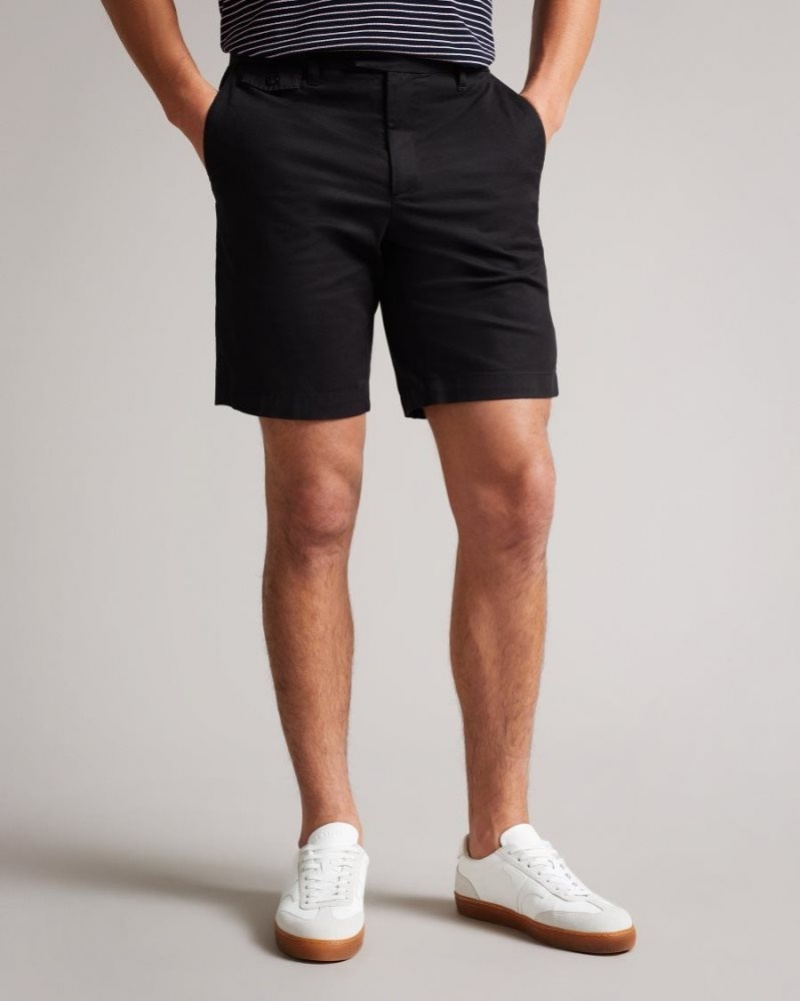 Black Ted Baker Ashfrd Chino Shorts Shorts | UCZREAF-28