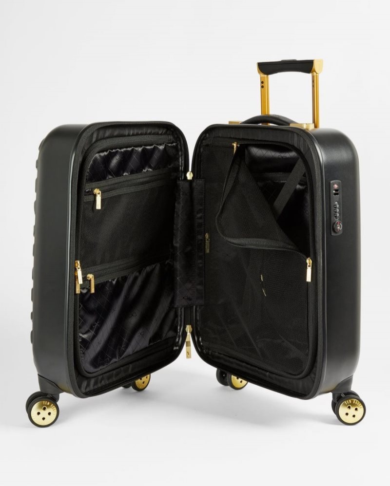 Black Ted Baker Belleee Bow Detail Small Case 54x36.5x24cm Suitcases & Travel Bags | MLPQECX-15
