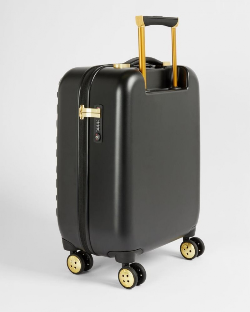 Black Ted Baker Belleee Bow Detail Small Case 54x36.5x24cm Suitcases & Travel Bags | MLPQECX-15