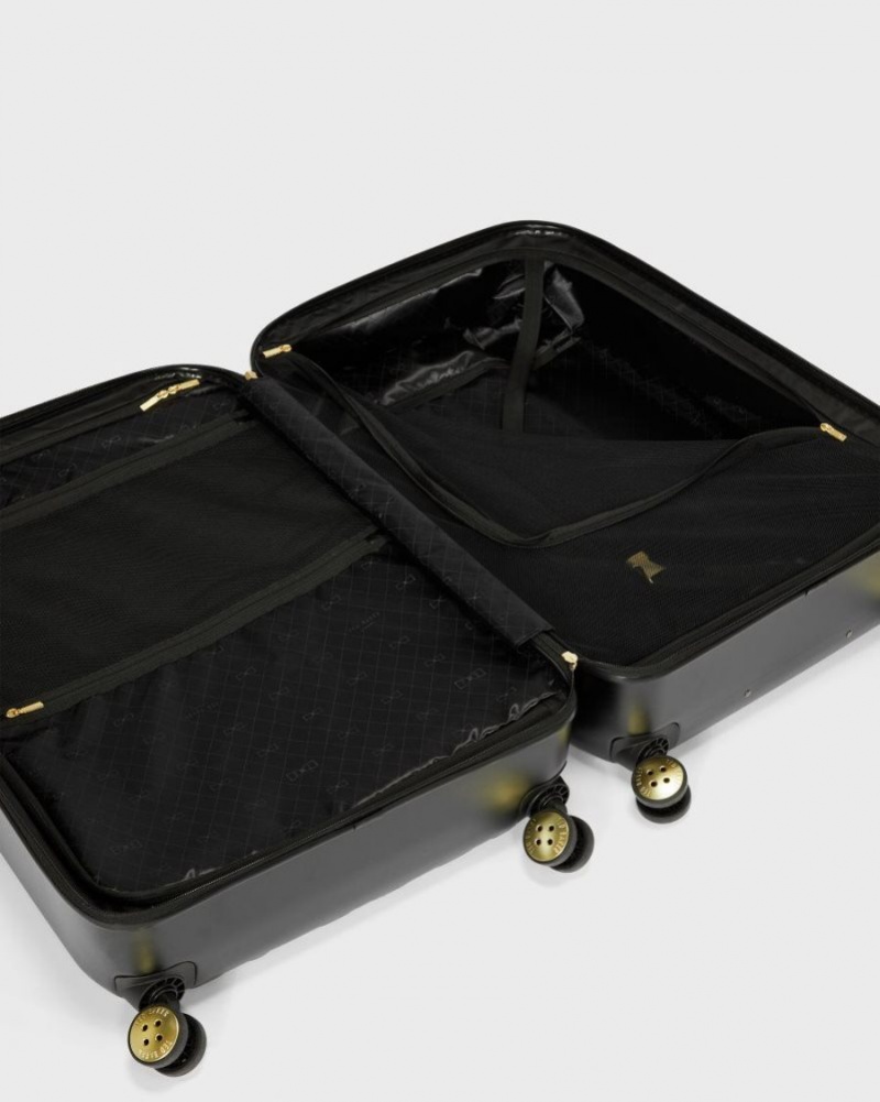 Black Ted Baker Bellu Bow Detail Large Case 79x53x31cm Suitcases & Travel Bags | DWYBICZ-14