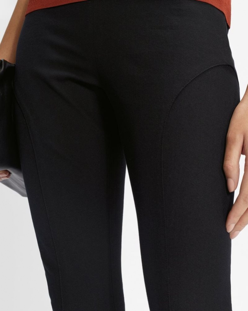 Black Ted Baker Calya Seam Detail Trousers Trousers & Shorts | VDPUXAI-78