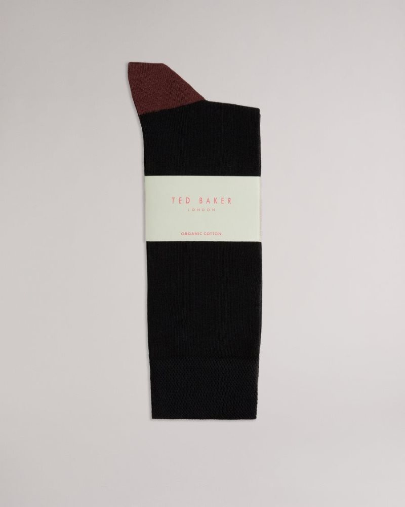 Black Ted Baker Clasic Plain Socks Socks | JONTQMI-03