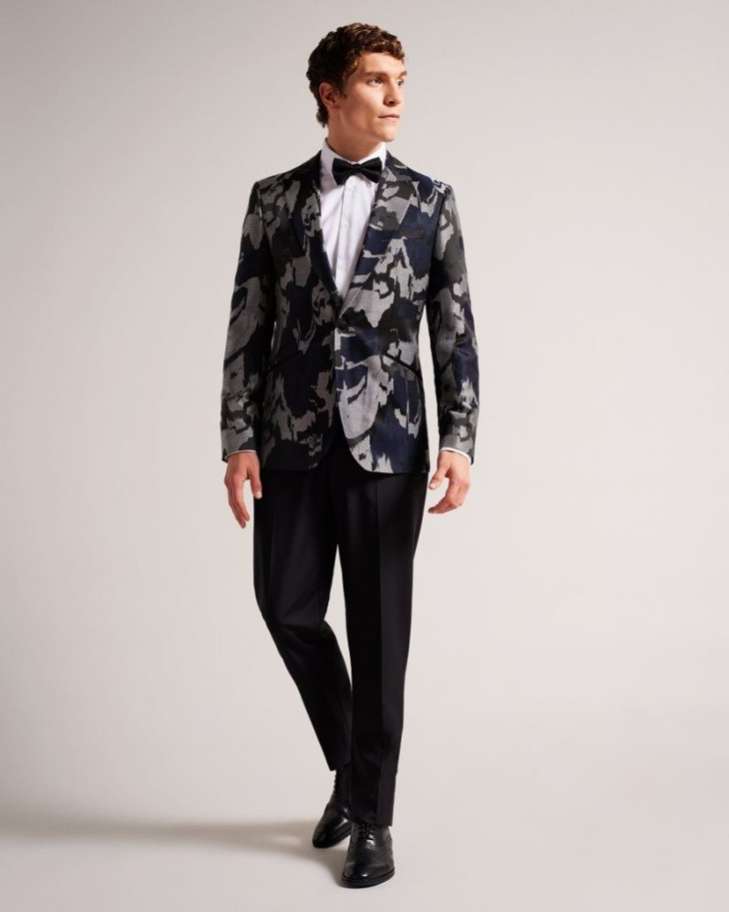 Black Ted Baker Diegan Single Breasted Evening Jacket Suits | DRBTYJW-21