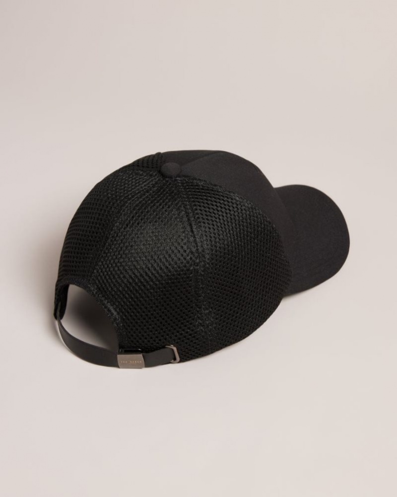 Black Ted Baker Ehtanee Mesh Back T Cap Hats & Caps | XNHRAQI-05
