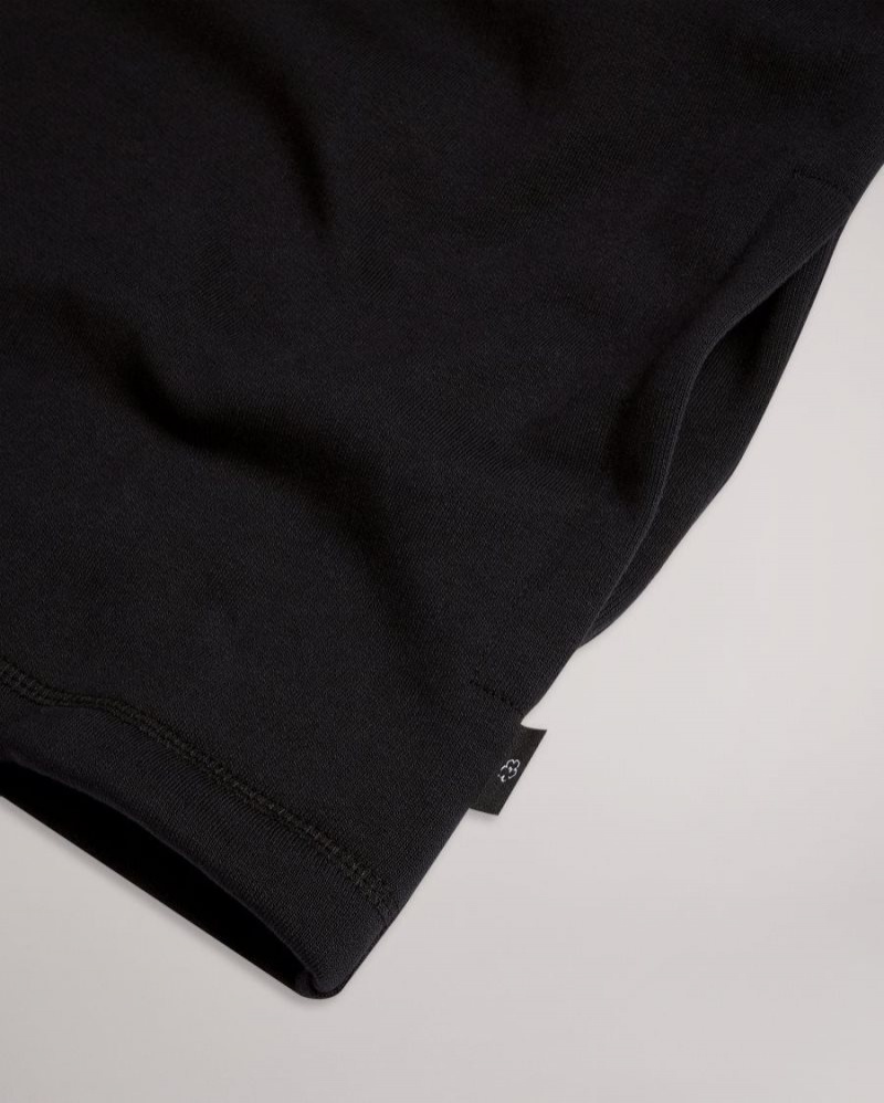 Black Ted Baker Kilbrn High Neck Sweatshirt Jumpers & Knitwear | WAJINMG-47