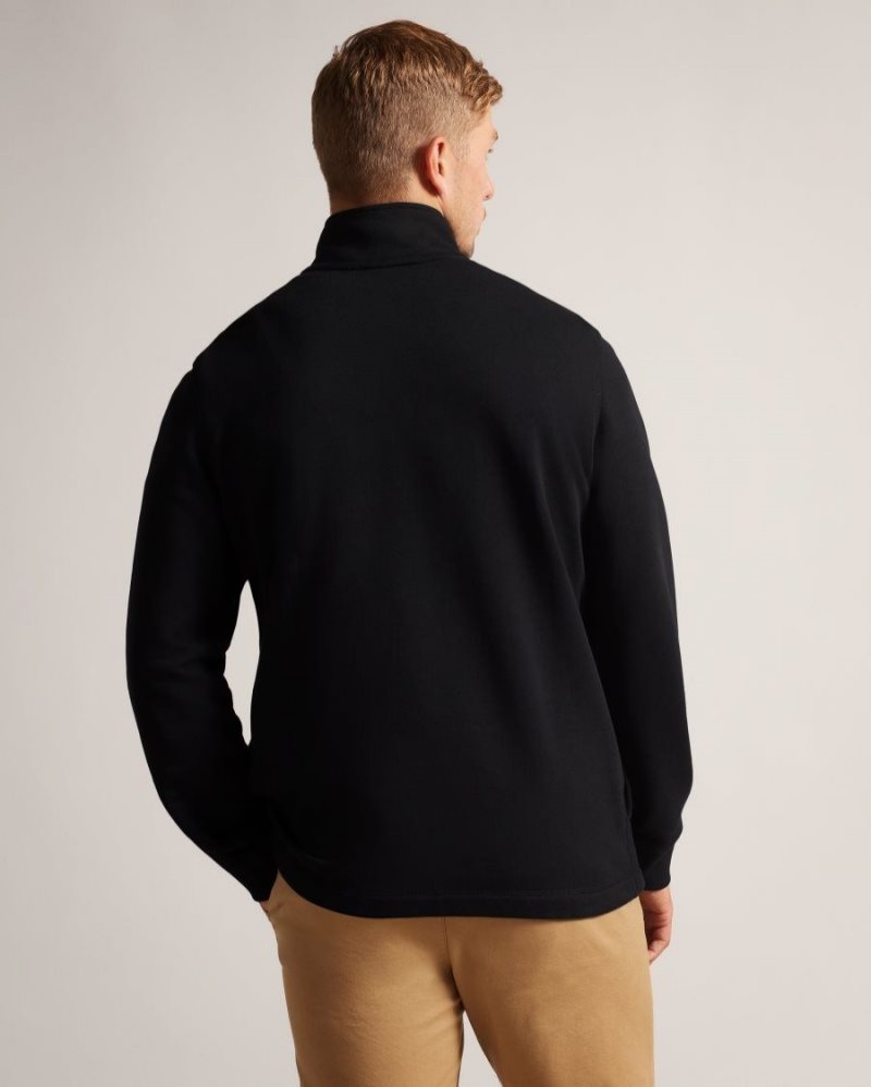 Black Ted Baker Kilbrn High Neck Sweatshirt Jumpers & Knitwear | WAJINMG-47