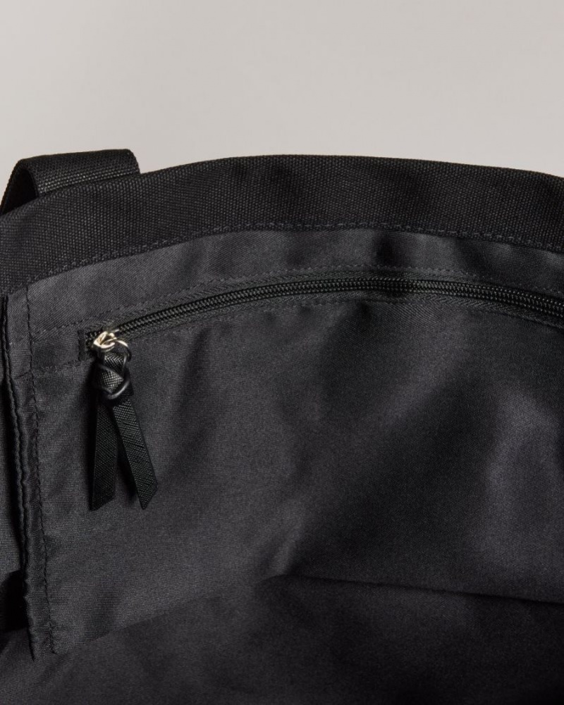 Black Ted Baker Lukkee Branded Tote Bag Tote Bags | JIEUFXZ-25