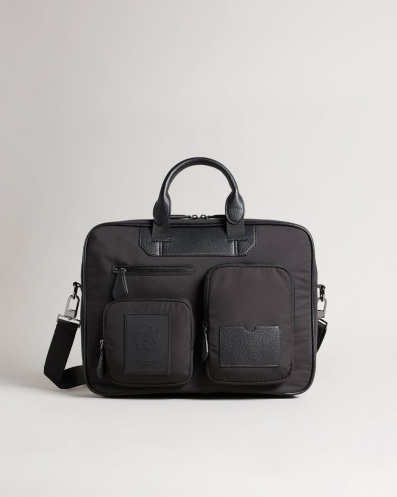 Black Ted Baker Mover Modular Document Bag Document Bags | JYCGPRW-97
