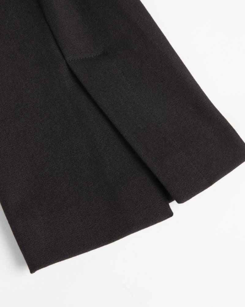 Black Ted Baker Ozete Slit Detail Trousers Trousers & Shorts | ILMRBTC-83