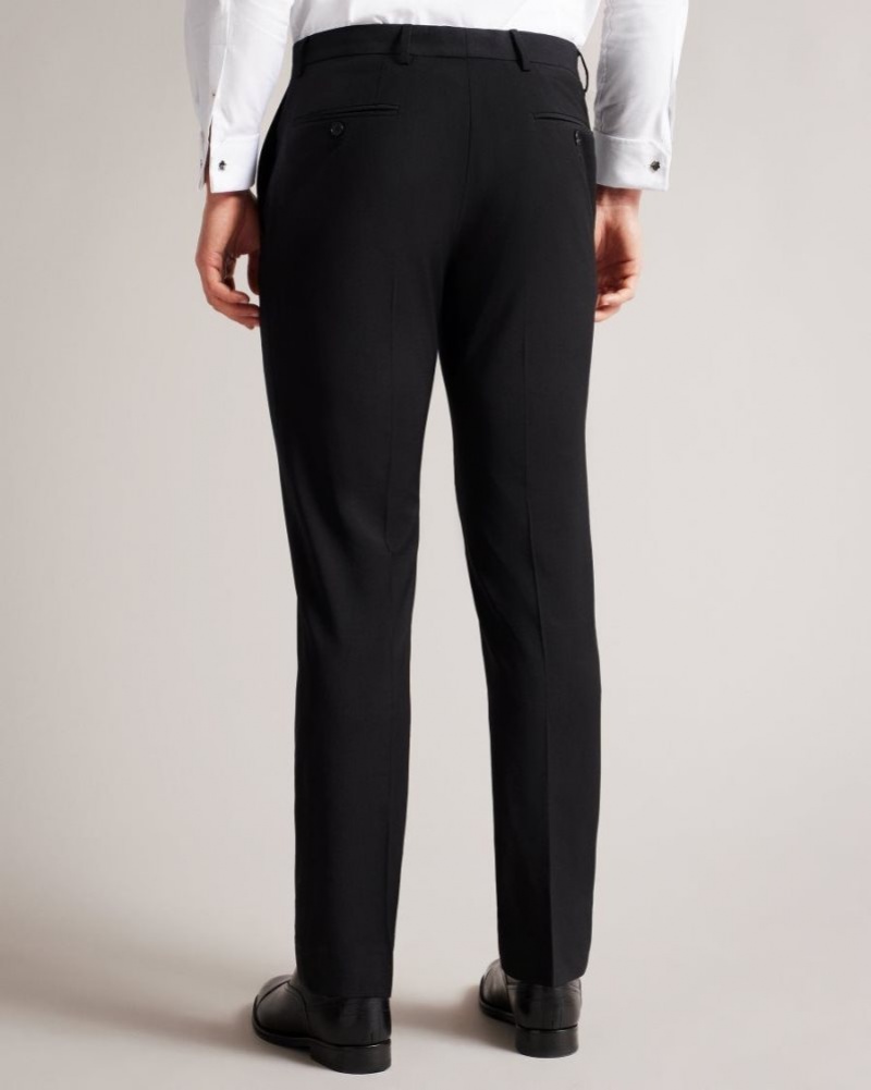 Black Ted Baker Pinets Slim Fit Tuxedo Suit Trousers Suits | HAPSTXE-56