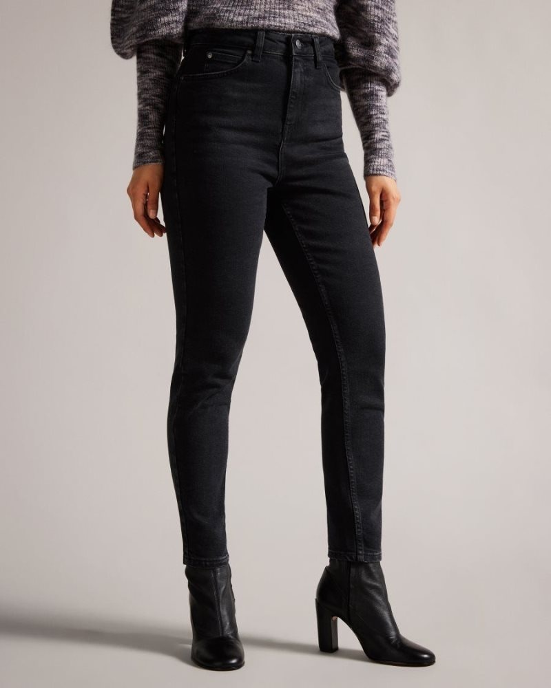 Black Ted Baker Poppiyy Skinny Washed Black Jeans Jeans | PARMDQB-14
