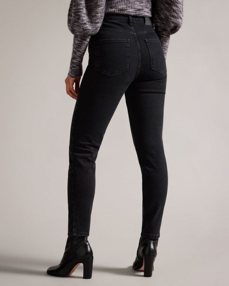 Black Ted Baker Poppiyy Skinny Washed Black Jeans Jeans | PARMDQB-14