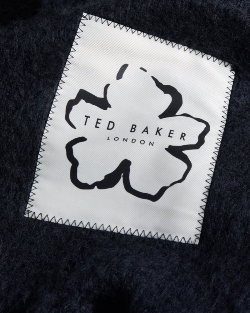 Black Ted Baker Tiba Long Tassel Oversized Scarf Scarves | LOKGZUW-82