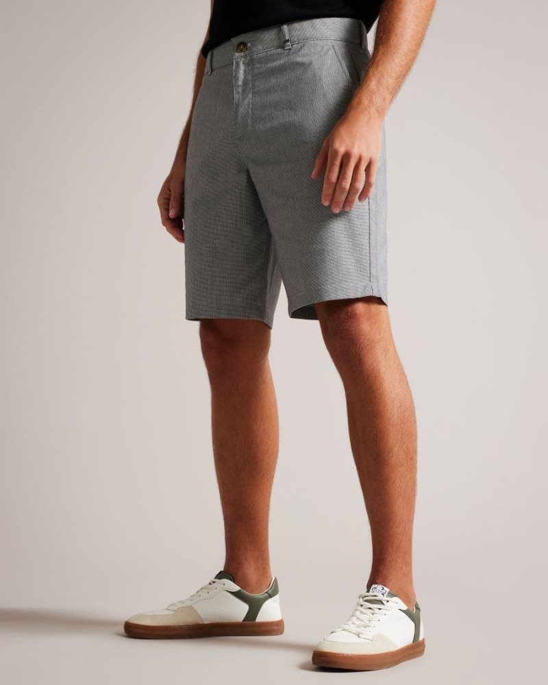 Black Ted Baker Tura Regular Fit Cotton Shorts Shorts | FSLWHPY-83