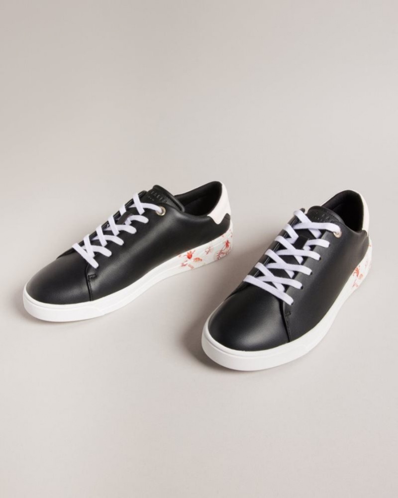 Black Ted Baker Urbana Retro Flood Nocturnal Trainer Trainers | TMYSUPF-56