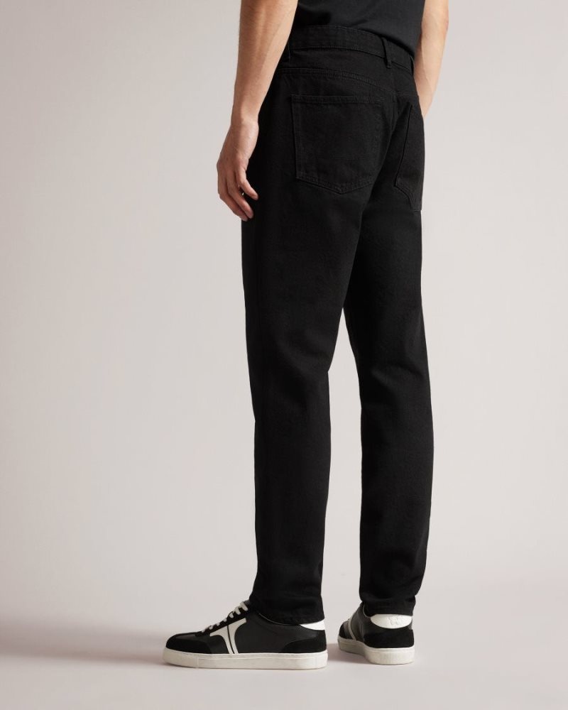 Black Ted Baker Wooltun Straight Leg Jeans Jeans | BXISTYK-21