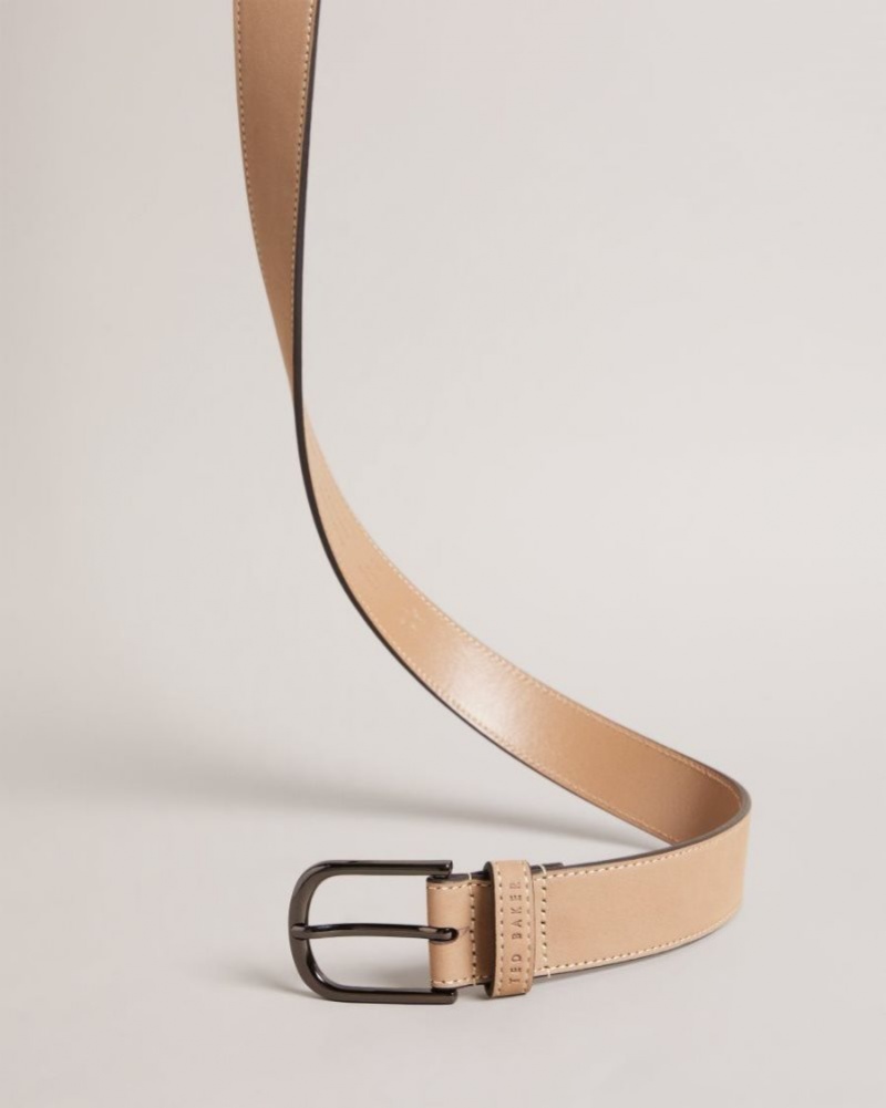 Brown Ted Baker Grisham Leather Belt Belts | SPGQFKA-07