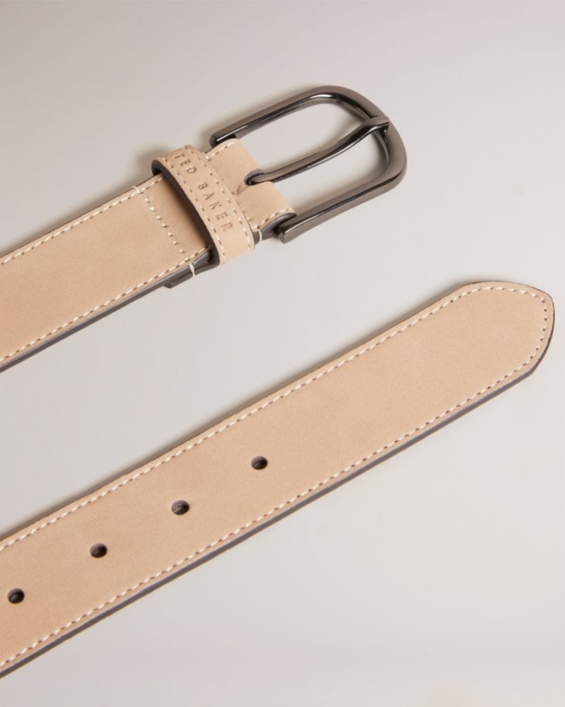 Brown Ted Baker Grisham Leather Belt Belts | SPGQFKA-07