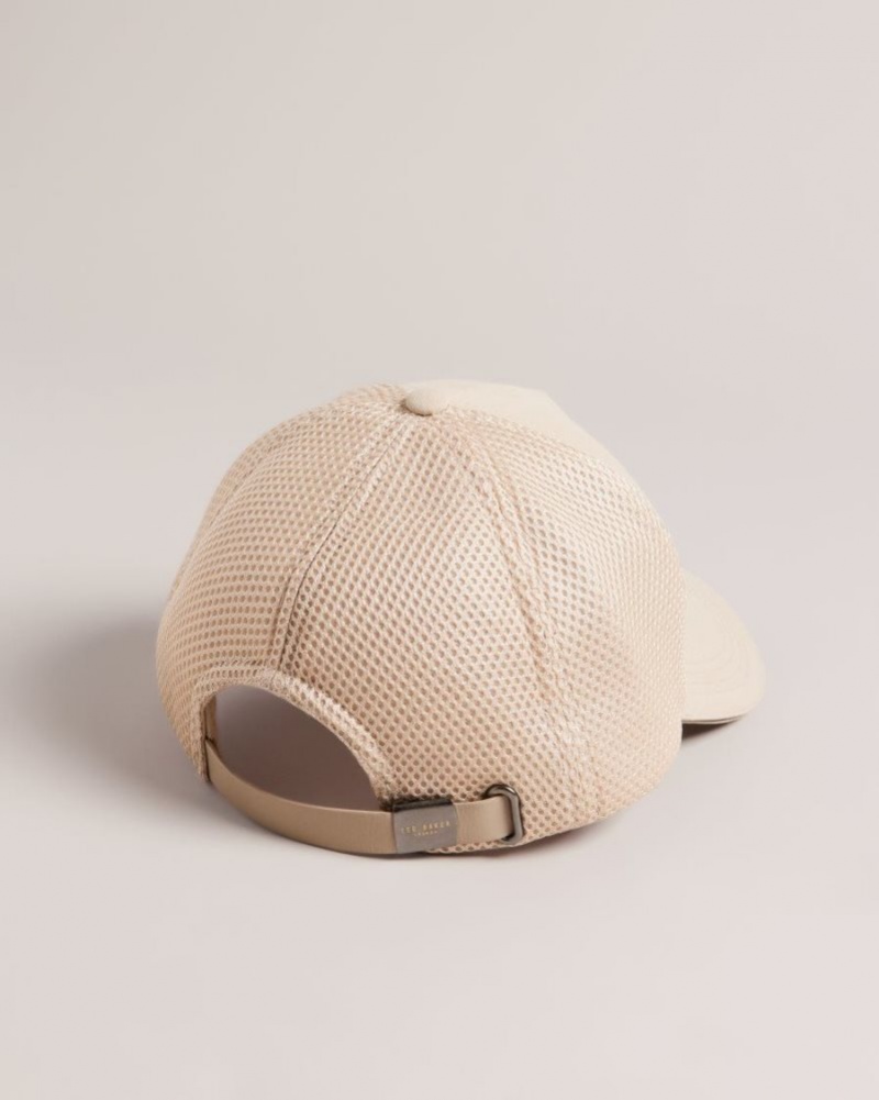 Camel Ted Baker Ehtanee Mesh Back T Cap Hats & Caps | VINTBDX-85