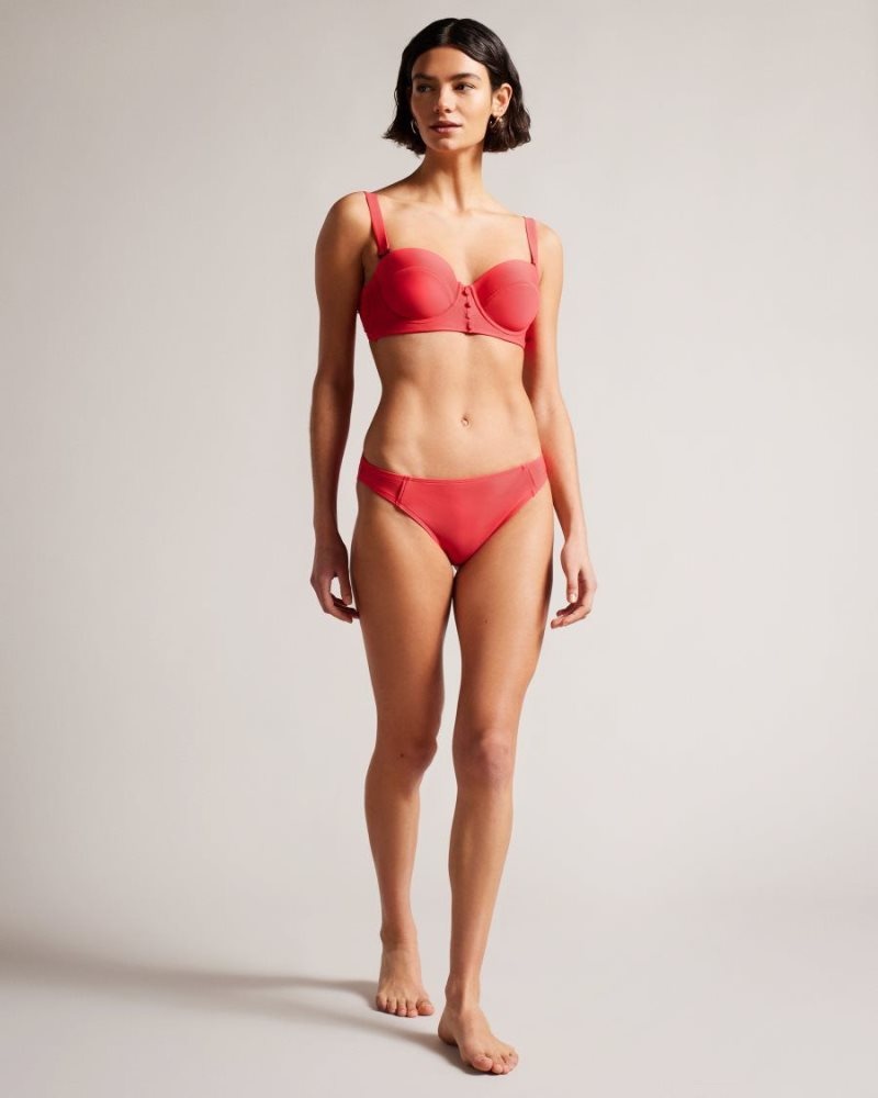 Coral Ted Baker Shanees Bikini Bottom Swimwear & Beachwear | GQTODRJ-97