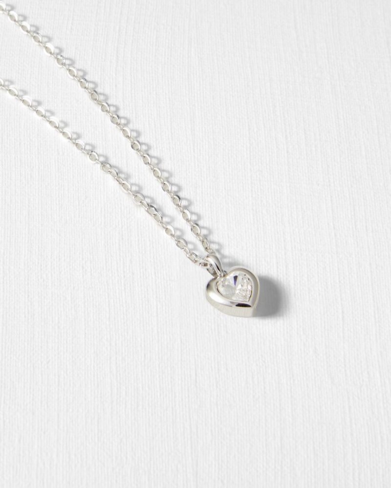 Crystal Ted Baker Hannela Crystal Heart Pendant Jewellery | WMOVYRA-62