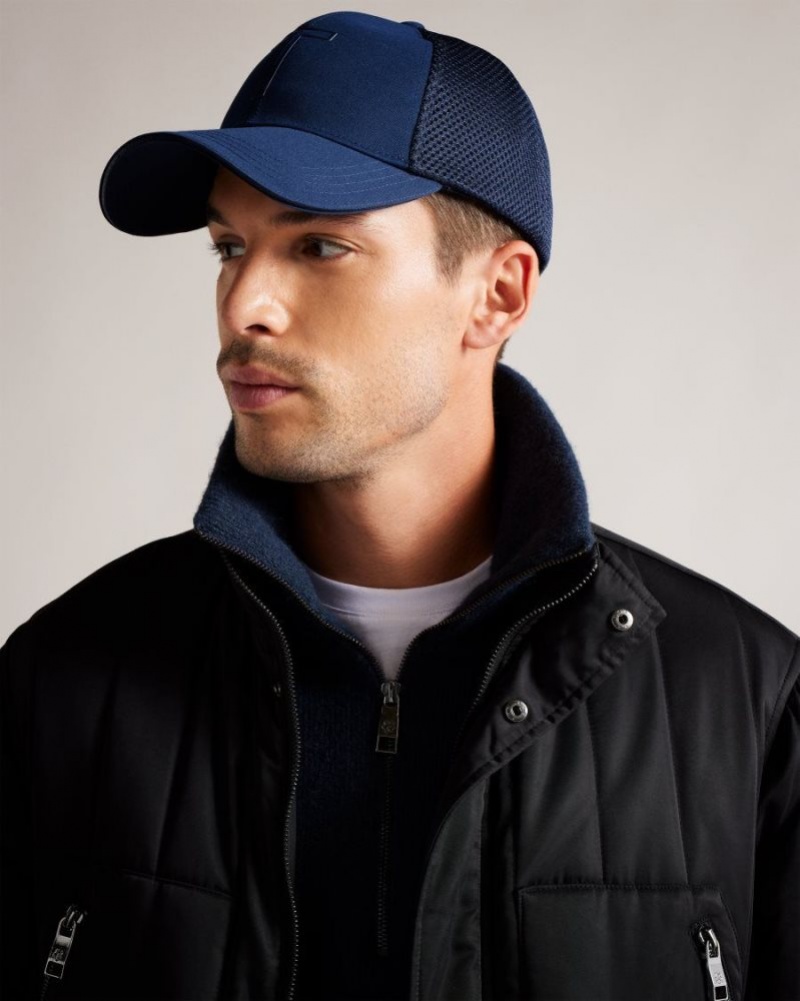 Dark Blue Ted Baker Ehtanee Mesh Back T Cap Hats & Caps | BYMVGHJ-46