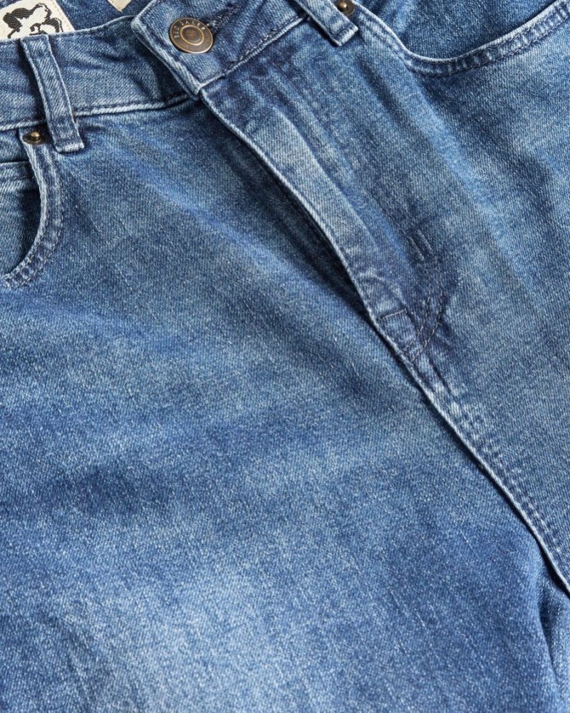 Dark Blue Ted Baker Oliwia Barrel Leg Jeans Jeans | RFULJEN-67