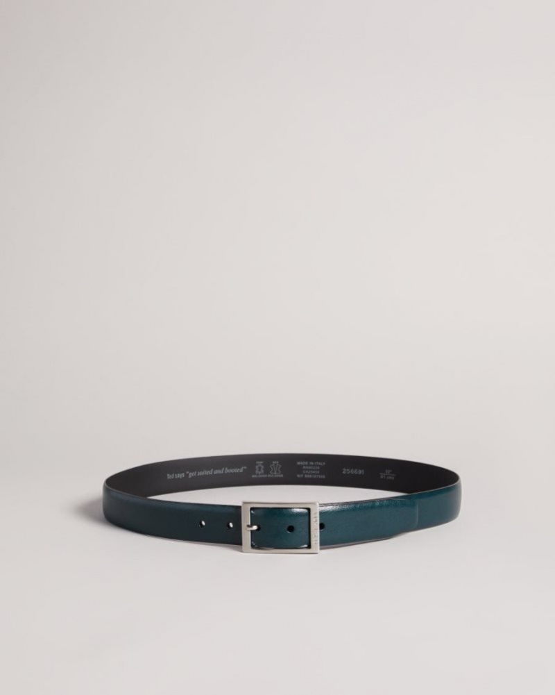 Dark Green Ted Baker Tile Leather Belt Belts | WCUSLDX-52