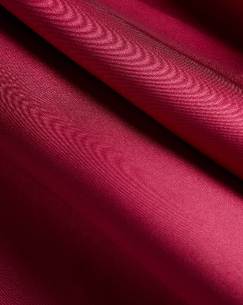 Deep-Pink Ted Baker Zadi Knitted Frill Full Skirt Dress Dresses | GVBRXSO-80