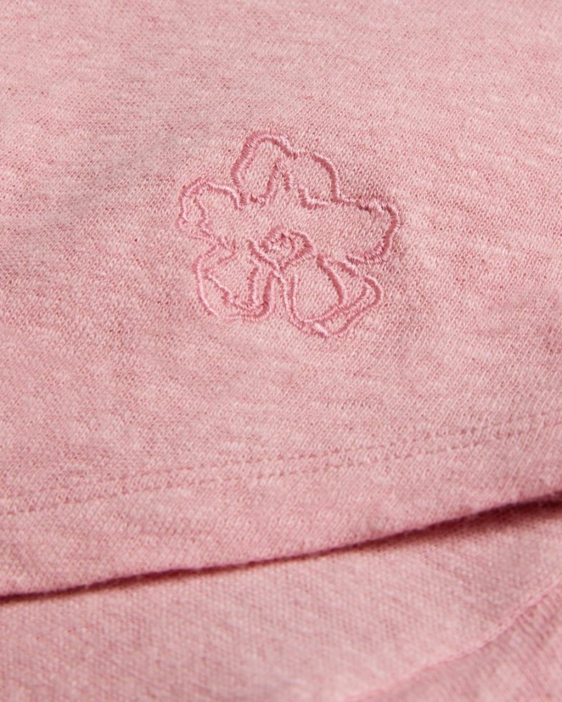 Dusky Pink Ted Baker Kathley Frill Vest Top T-Shirts & Vests | ROCPGUZ-16