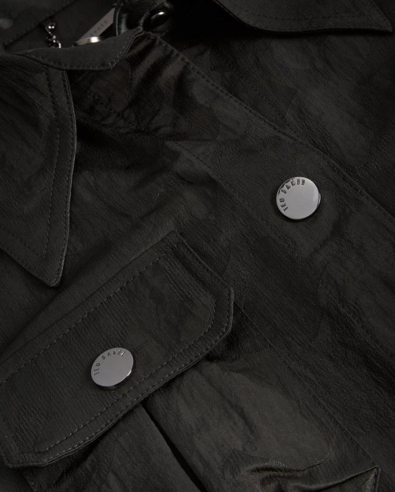 Green Ted Baker Ppippa Camo Jacquard Hunting Jacket Coats & Jackets | LOCJWDS-25