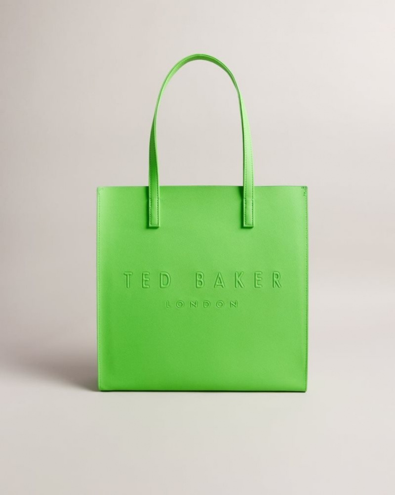 Green Ted Baker Soocon Large Crosshatch Icon Bag Icon Bags & Signature Bags | LIHVOCY-69